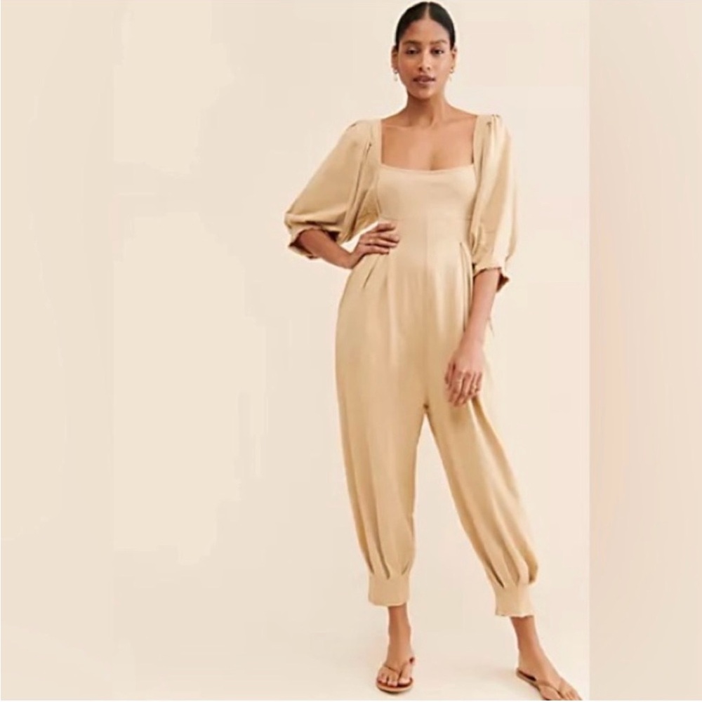 Free People Gotta Love Jumpsuit NWT (IVORY)